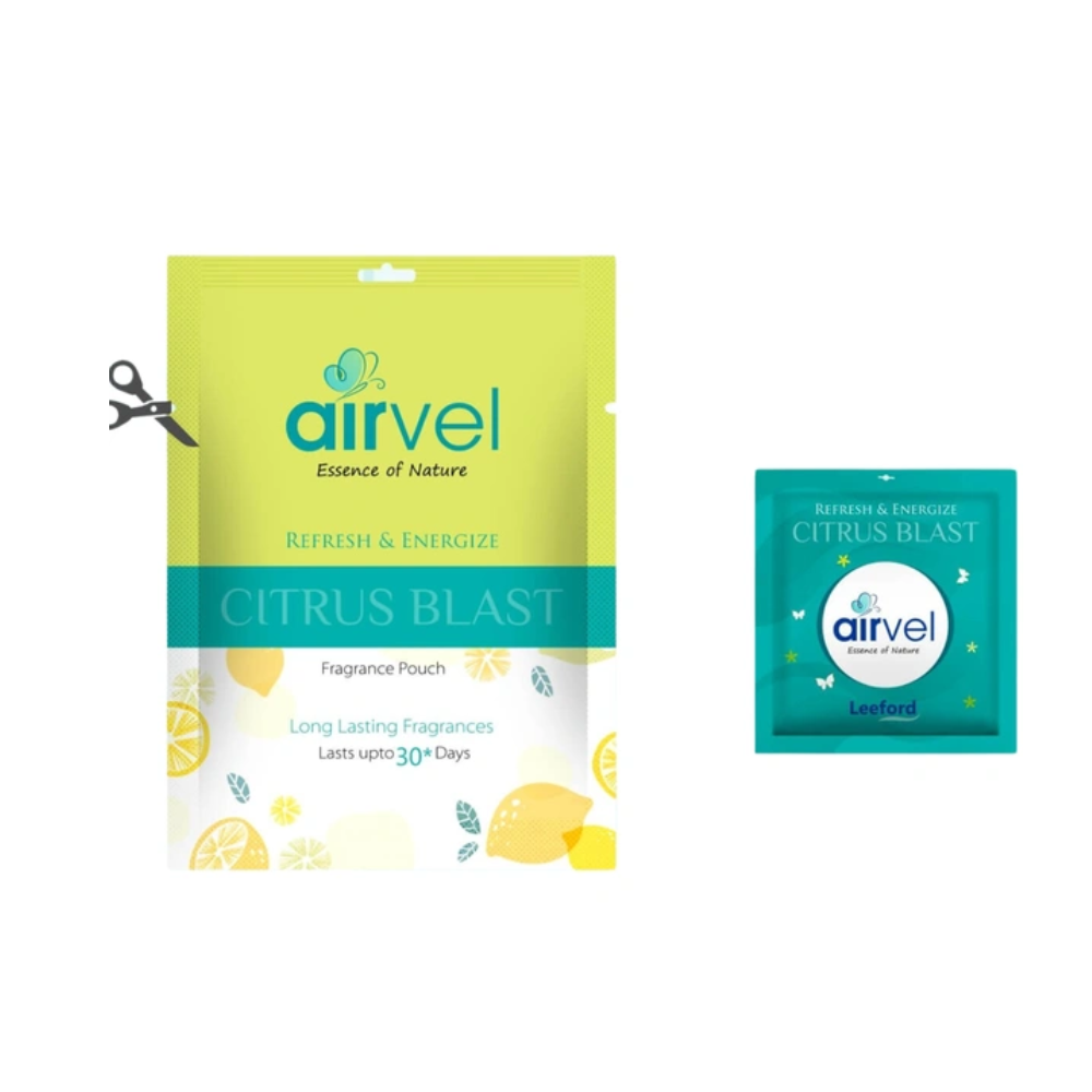 Airvel Citrus Blast Fragrance Pouch (Pack of 6)