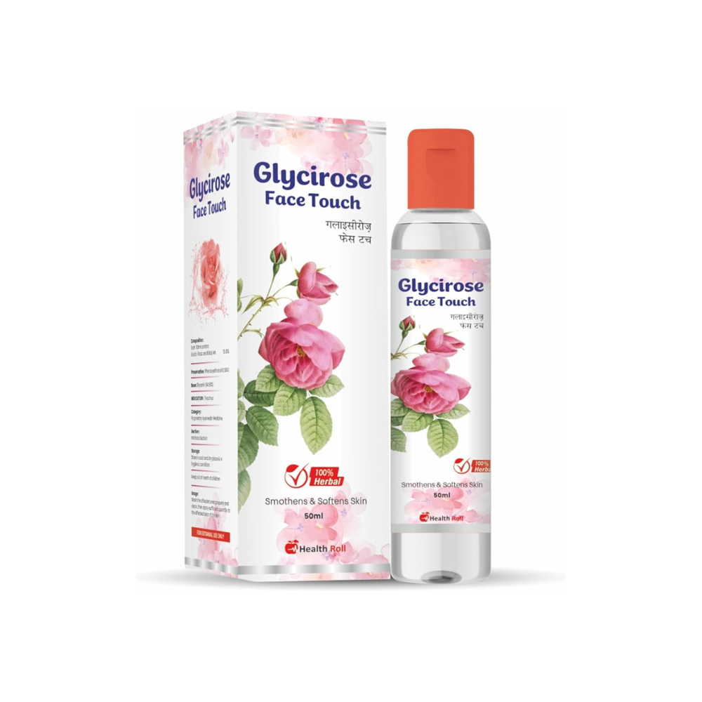 Glycirose Face Touch Pure Rose Water Gulab Jal For Cleansing & Toning (100ml)