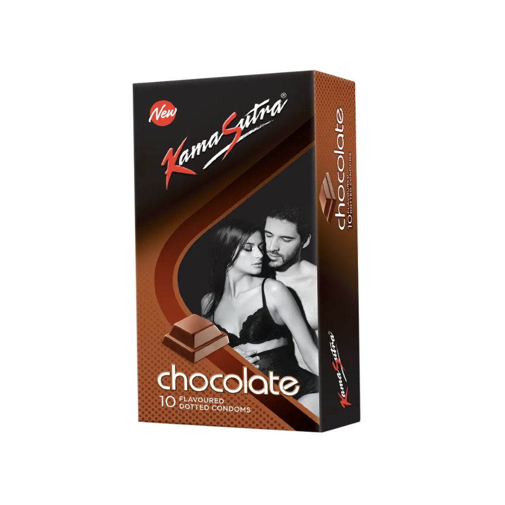 Kamasutra Chocolate Flavored Condom (10Pcs)