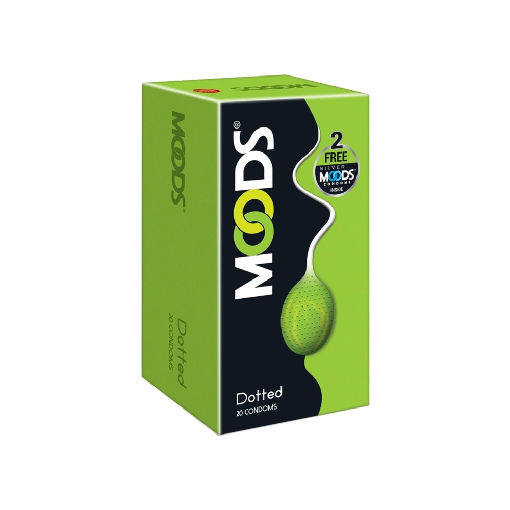 Moods Dotted Condoms (20Pcs + 2 Condoms Free)