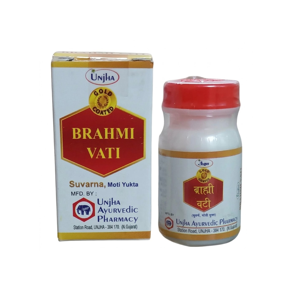 Unjha Brahmi Vati Tablet (with Gold) (1gm)
