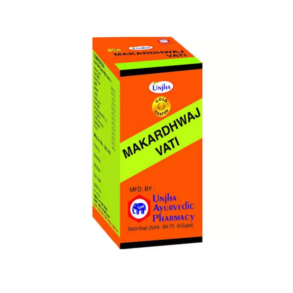 Unjha Makardhwaj Vati (Gold Coated) (30Tab)