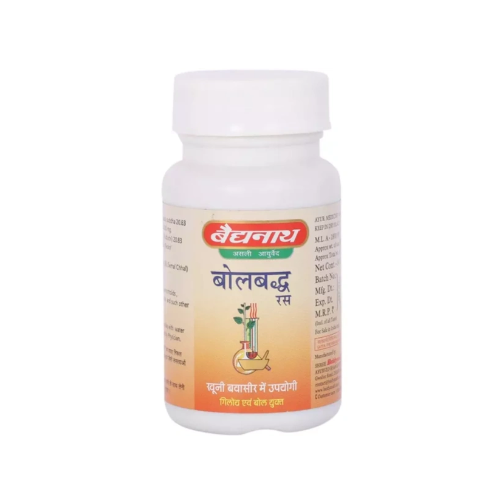 Baidyanath Bolbaddh Ras (80tab)