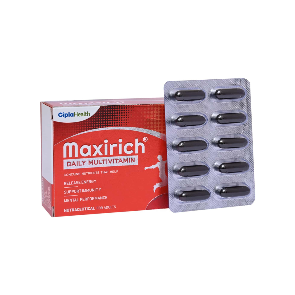 Cipla Maxirich Daily Multivitamin Capsules (30caps)