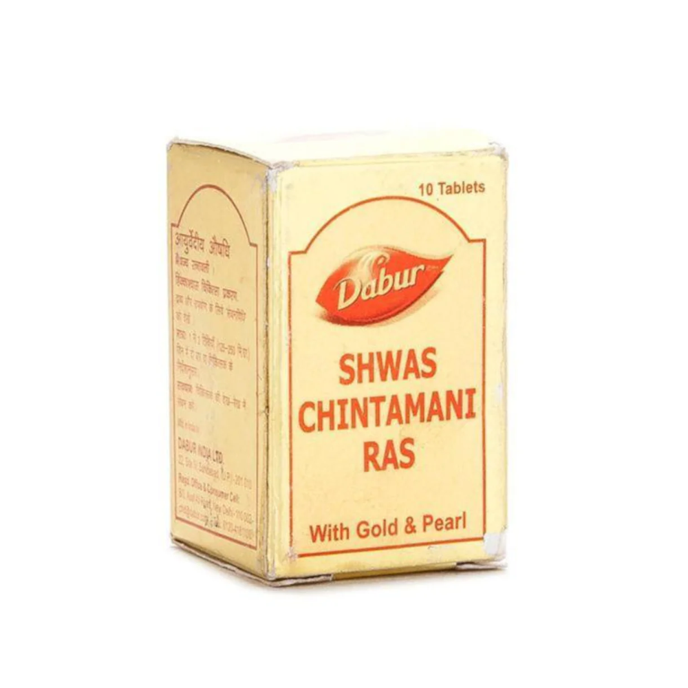 Dabur ShwasKas Chintamani Ras with Gold (10Tab)