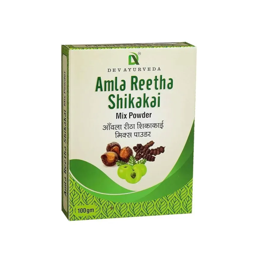 Dev Amla Reetha Shikakai Mix Powder (100gm)