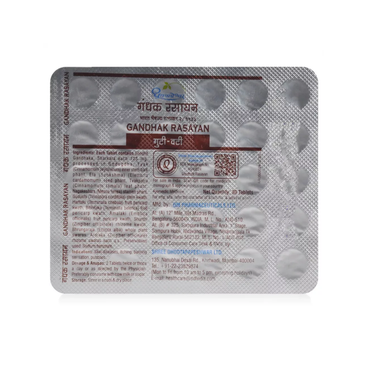 Dhootapapeshwar Gandhak Rasayan (30tab)
