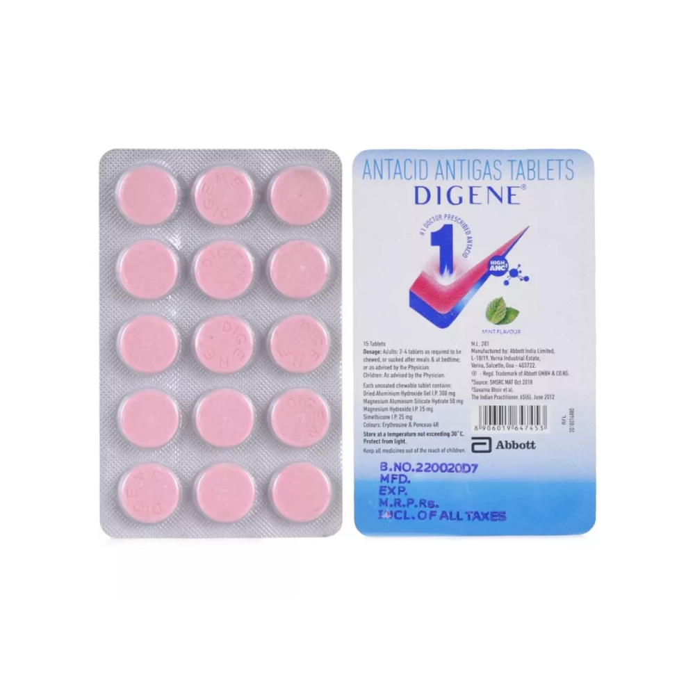 Digene Tablet Mint (15tab)