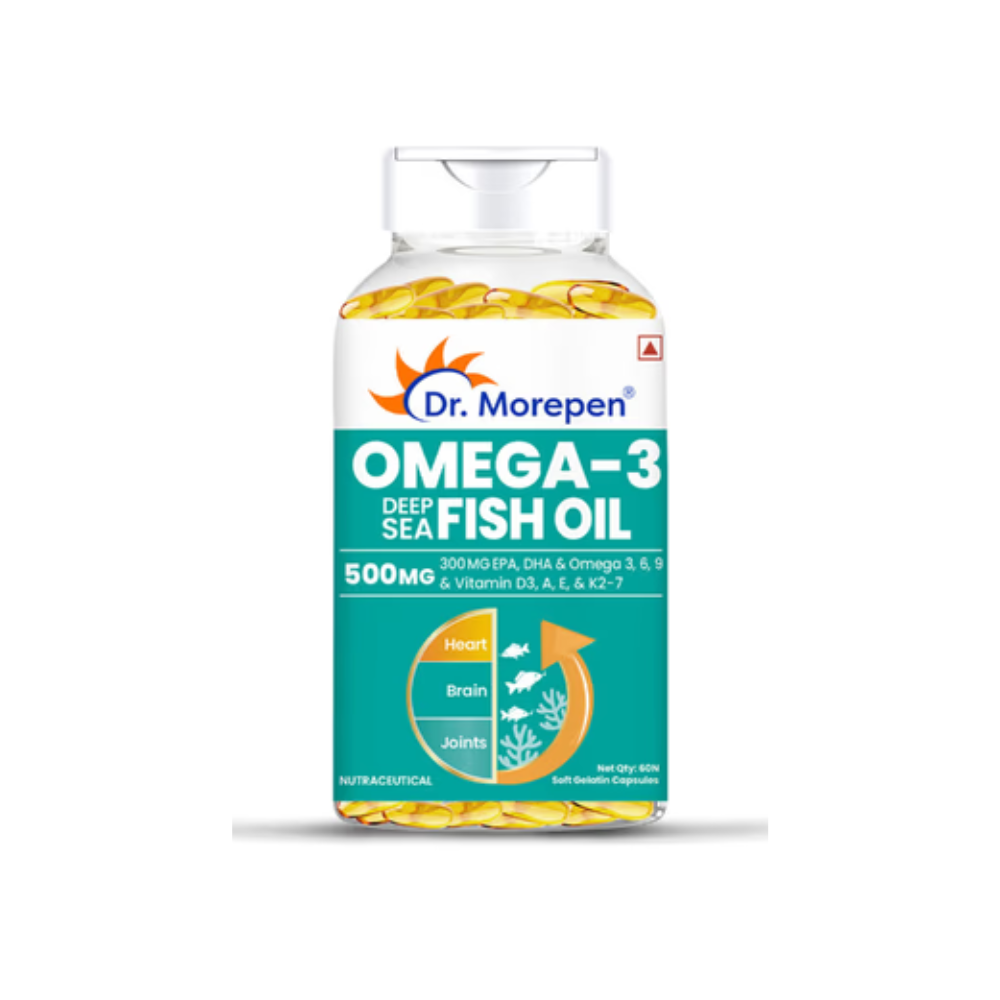 Dr. Morepen Omega 3 Deep Sea Fish Oil Capsule (60's)
