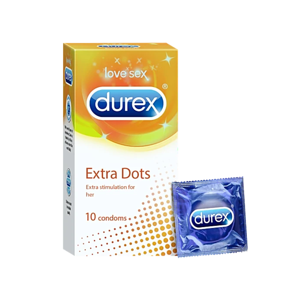 Durex Extra Dots Condoms (10Pcs)