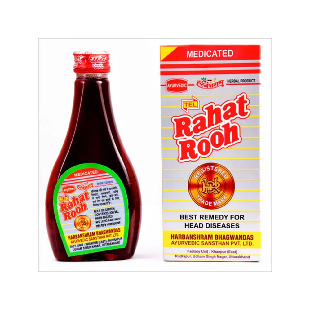 Harbanshram Ayurved Rahat Rooh Oil (200ml)