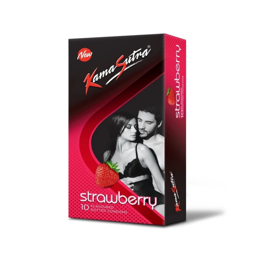 Kamasutra Strawberry Flavored Condom (10Pcs)