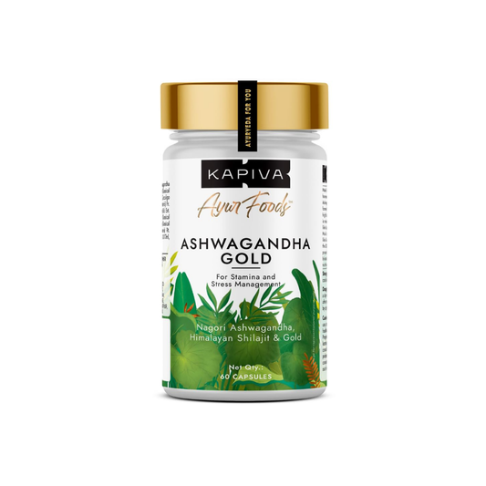 Kapiva Ashwagandha Gold Capsules (60 Capsules)