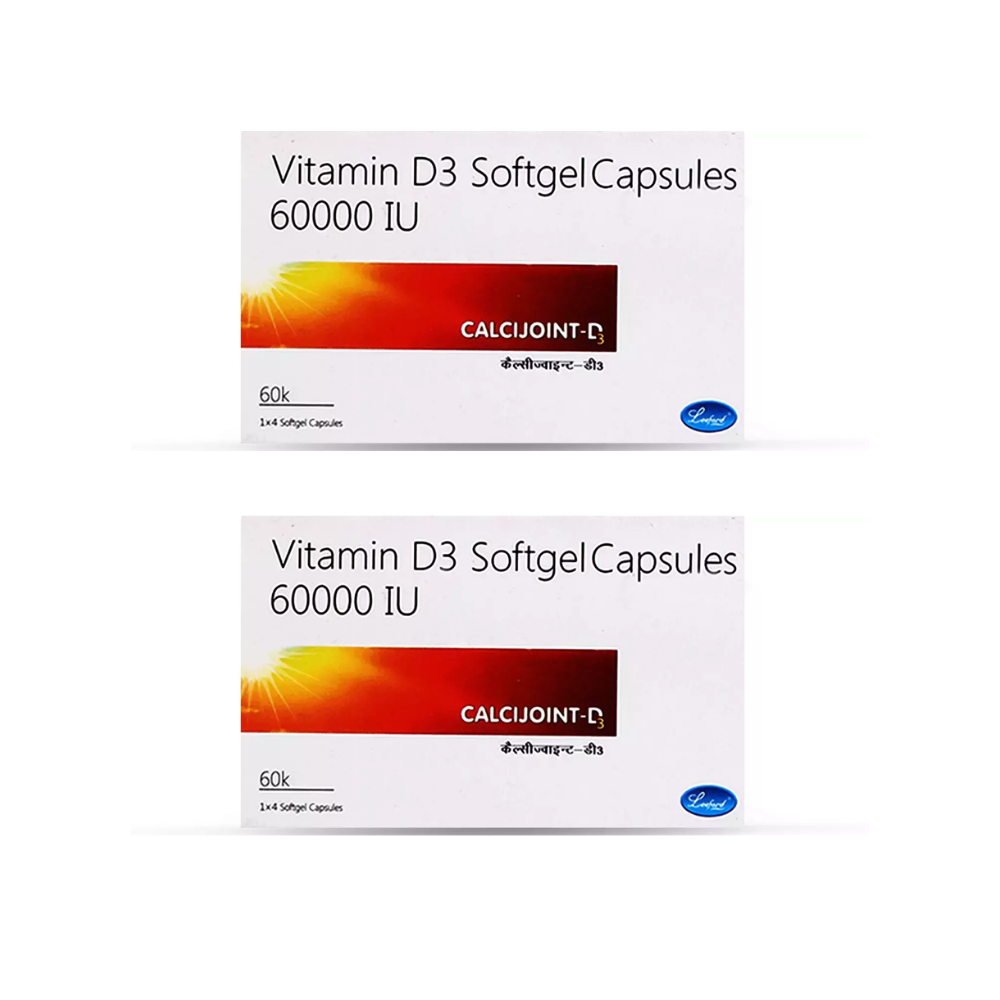 Leeford Calcijoint D3 60000 IU Softgel Capsules