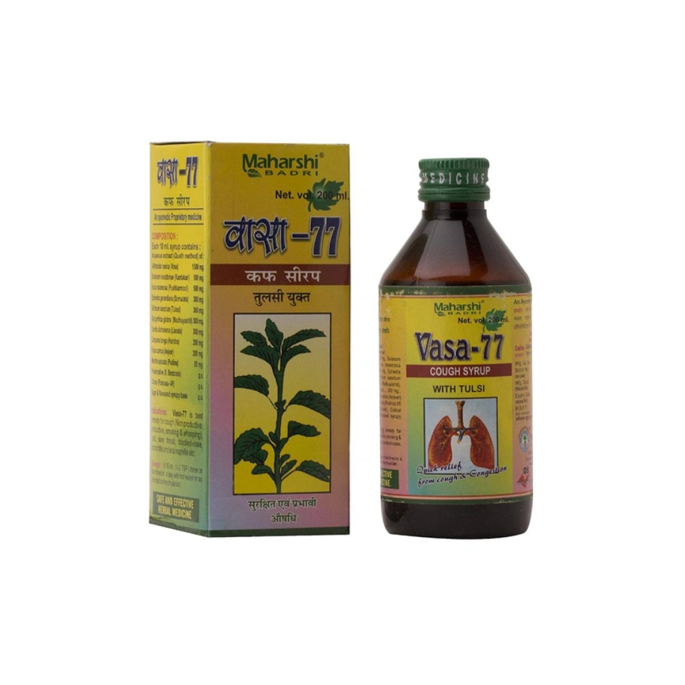 Maharshi Badri Vasa-77 Cough Syrup (200ml)
