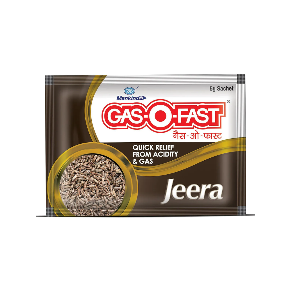 Mankind Pharma Gas-O-Fast Sachet (Active Jeera) (5g)