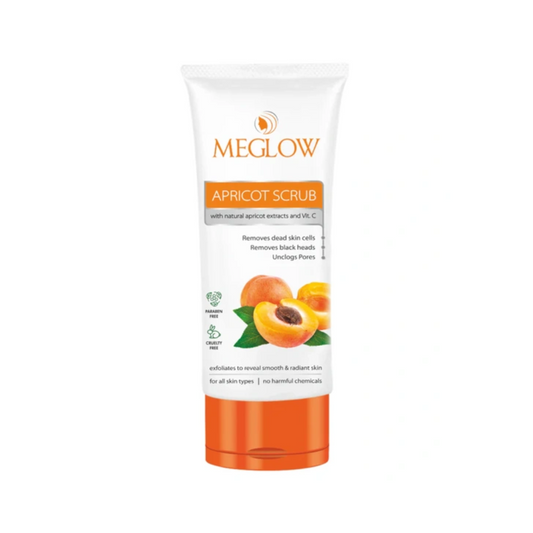 Meglow Apricot Scrub (70gm) - The Med Pharma
