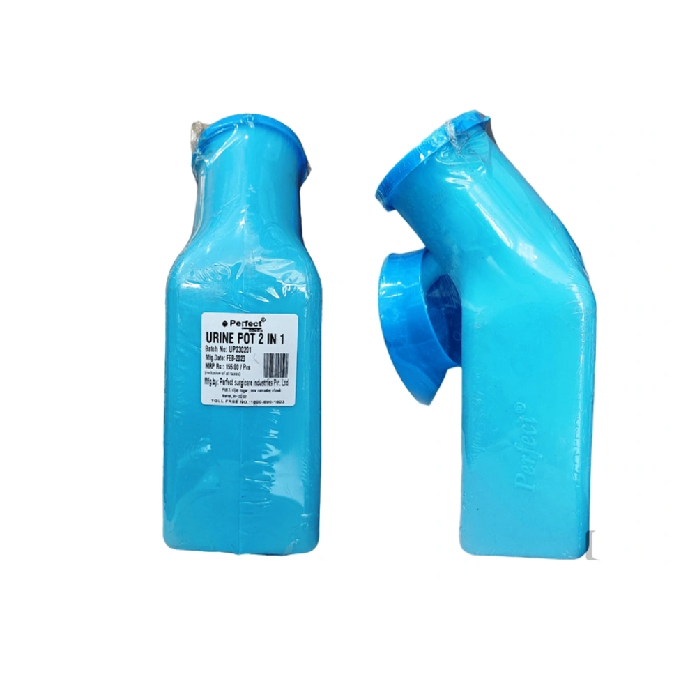 Perfect Urine Pot 2 in 1 with Cover (Male + Female)