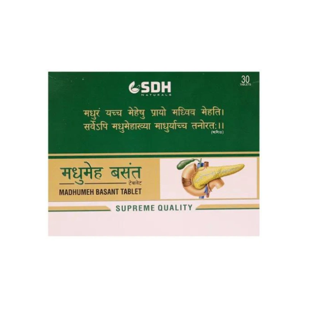 Shree Dhanwantri Herbals Madhumeh Basant Tablet (30tab)