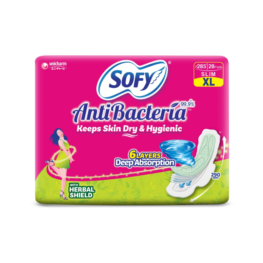 Sofy Anti Bacteria Sanitary Pads XL (28 pcs)