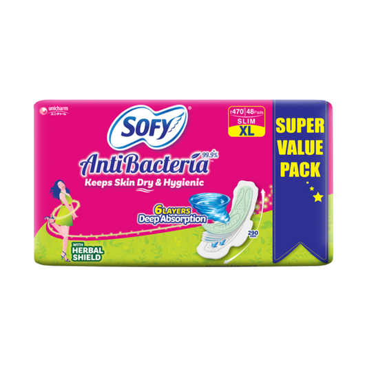 Sofy Anti Bacteria Sanitary Pads XL (48 pcs)
