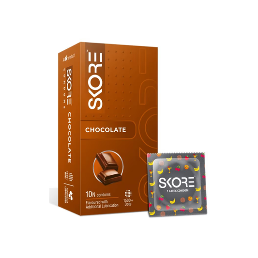 Skore Chocolate Flavoured Condoms (10Pcs)