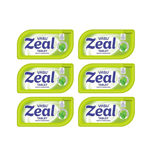 VASU Zeal Tablet Mouth Dissolving Tablets (Pack of 6)