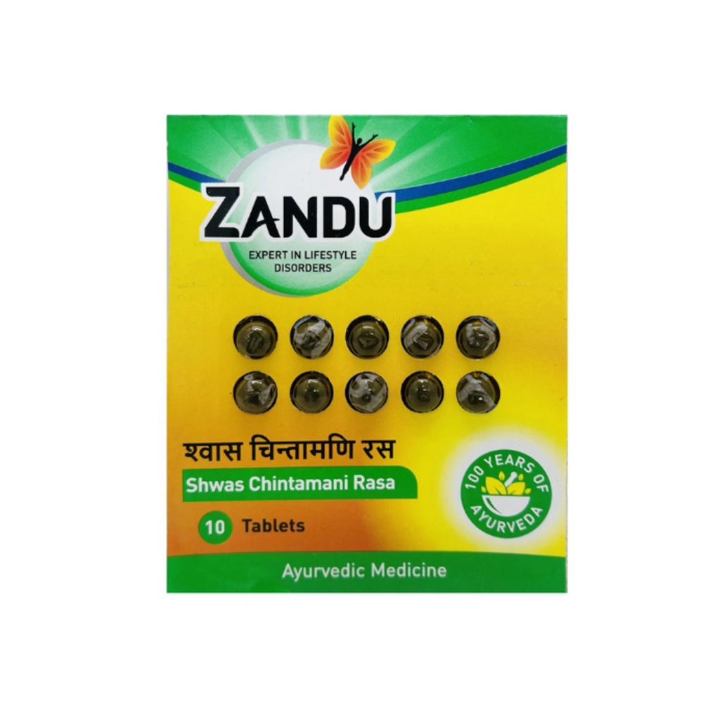 Zandu Shwas Chintamani Rasa (10 Tablets)